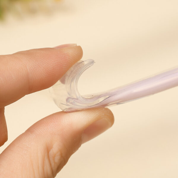 Baby silicon spoon fruit mud artifact baby supplementary food spoon baby double head scrape mud spoon -1pcs  (Any Color) - Image 10