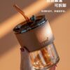Bamboo cup ins glass wholesale straw cup coffee cup glass cup gift cup souvenir net red water cup -1pcs  (Any Color) - Image 13