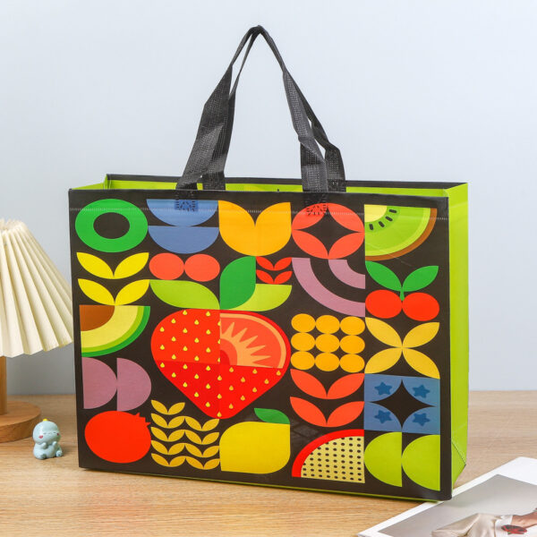 Non-woven tote bags clothing store bags custom laminated clothing shopping bags fashion women's men's gift bags -1pcs (Any Color) - Image 5