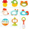 9pcs 1set Premium Children's teether early education training set toy for Baby Hand Teether With jhunjhuni CN - Image 5