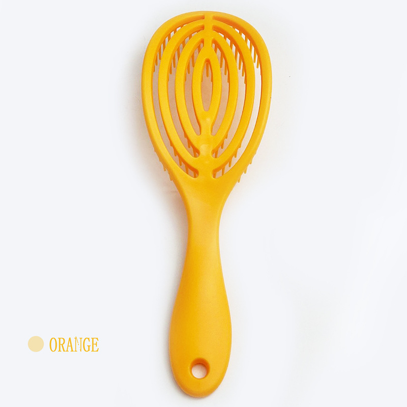 Oval Mosquito-repellent Incense Hollow Fluffy Head Massage Hairdressing Comb Wet and Dry Hair Shampoo Violet Comb -1pcs (Any Color) - Image 13