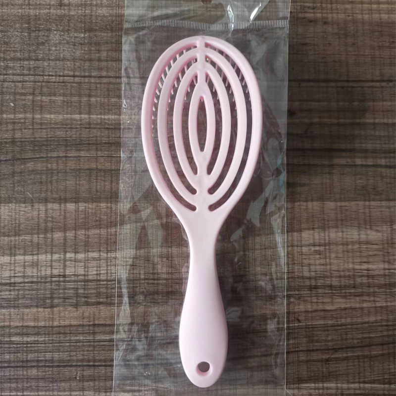 Oval Mosquito-repellent Incense Hollow Fluffy Head Massage Hairdressing Comb Wet and Dry Hair Shampoo Violet Comb -1pcs (Any Color) - Image 6