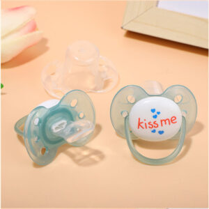 Kiss me Baby silicone pacifier with lid sleeping nipple newborn baby comfort Nipple -1pcs (Any Color)