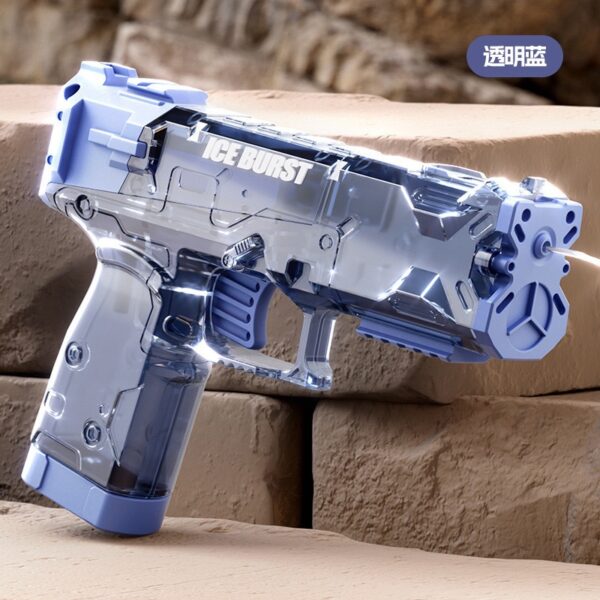 Manual burst ice blast water gun Toys revolver water gun water fight Printing Glock Water Gun -1pcs (Any Color) - Image 5