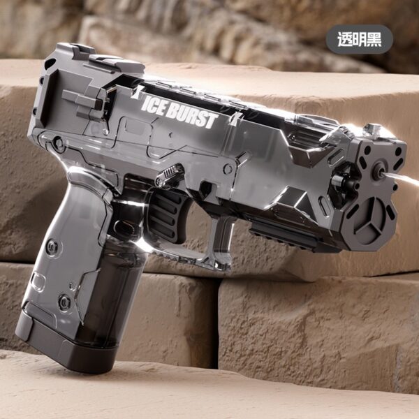 Manual burst ice blast water gun Toys revolver water gun water fight Printing Glock Water Gun -1pcs (Any Color) - Image 4