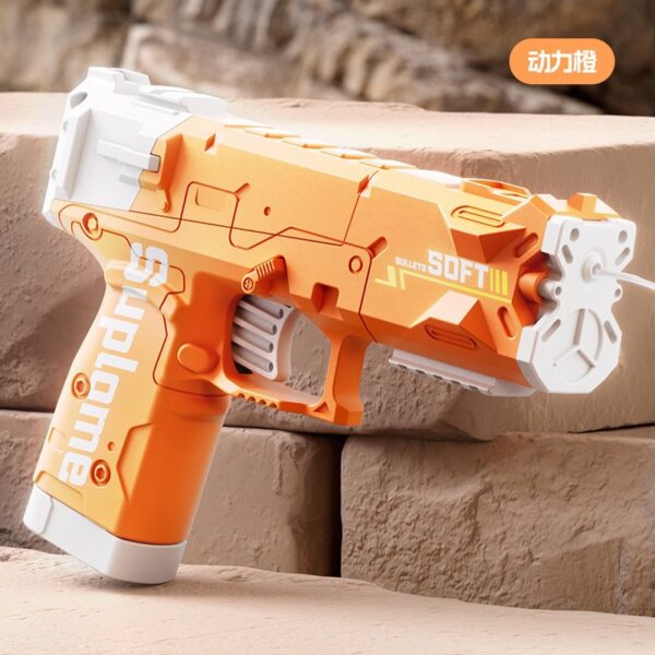 Manual burst ice blast water gun Toys revolver water gun water fight Printing Glock Water Gun -1pcs (Any Color) - Image 3