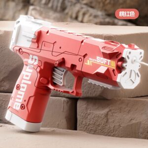 Manual burst ice blast water gun Toys revolver water gun water fight Printing Glock Water Gun -1pcs (Any Color)