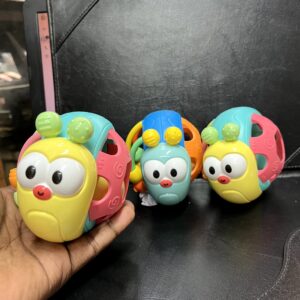 Fexja Snail Teether With jhunjhuni CN  (Blue / Yellow) -1pcs
