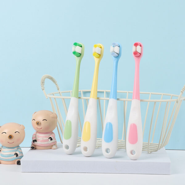 Children's soft bristle toothbrush cute shape 2-10 years old baby 1pcs card set (Any Color) - Image 13