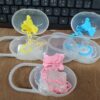 Silica gel children's pacifier, protective storage box, chain BABY Chain CHUSNI / Teether CN -1pcs  (Any Color) - Image 3