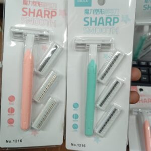 4 Blade Women's shaving knife for leg hair and armpit hair manual shaving knife T-shaped stainless steel armpit hair knife -1pac