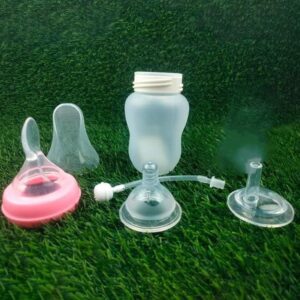 Full Silicone 3in1 180ml Spoon feeder / Mom pot / Milk feeder Khisuri/rice vanguard squeezed spoons -1pcs (Any Color)