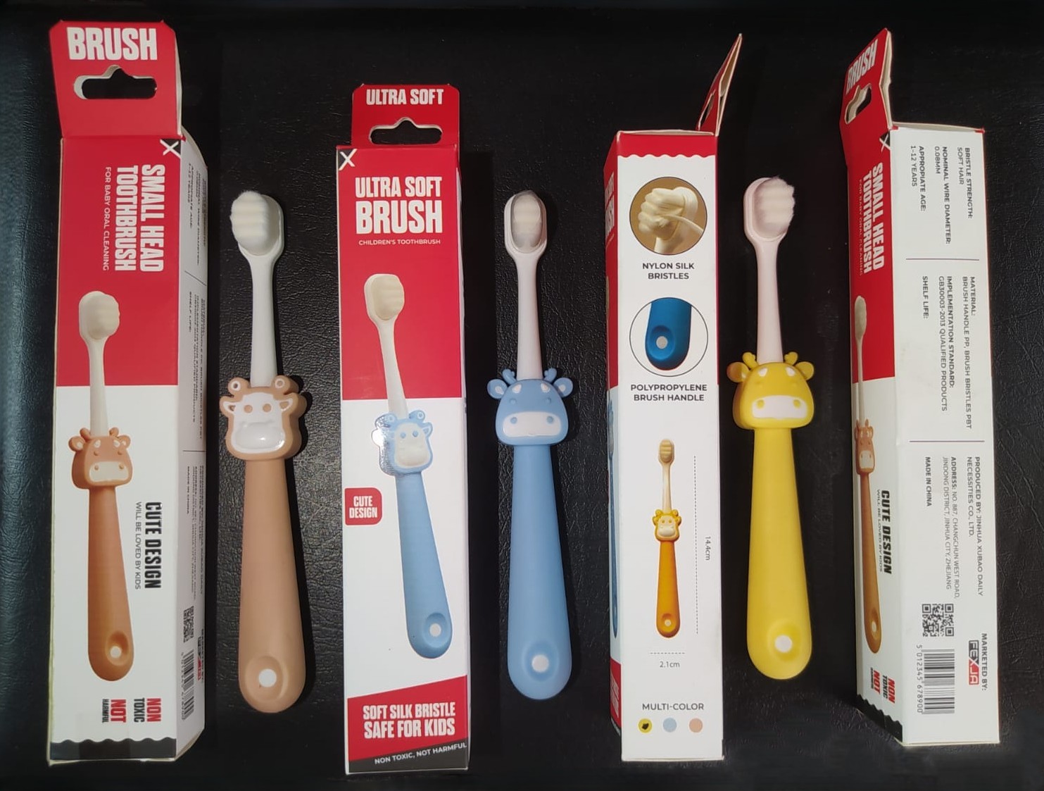 FEXJA Children's ultra soft toothbrush, pack for early age, 2-6-12 years -1pcs - Image 2