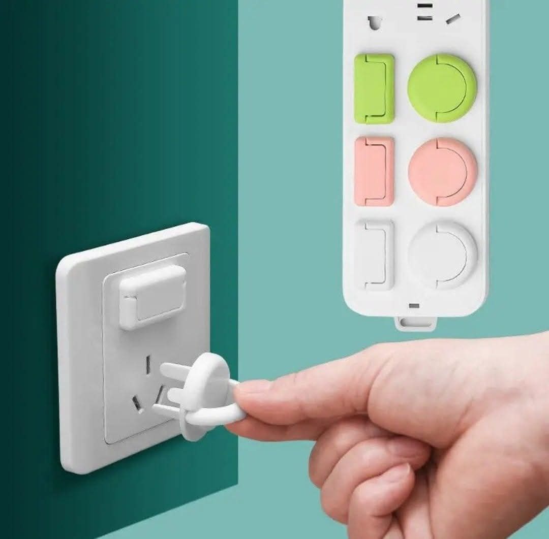 10pcs Multiplag Protector Children's safety products European standard anti-electric shock power protection socket safety cover children's socket protection cover (Any Color) - Image 9
