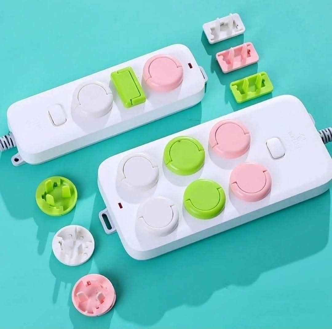 10pcs Multiplag Protector Children's safety products European standard anti-electric shock power protection socket safety cover children's socket protection cover (Any Color) - Image 12