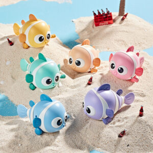 Fexja Wind-Up Animal Swinging Fish That Can Run on the Chain Baby Educational Douyin Popular Toy Infant Gift -1pcs [Any Color]