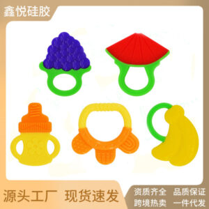 Silica gel Baby Hand Teether CN-5pcs 5model