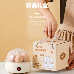Multi-functional egg steamer double layer (delivery measuring cup) with portable giftbox -1pcs (Any Color)
