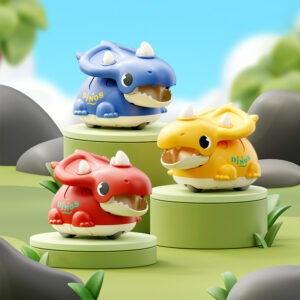 Fexja press triceratops car Baby / kids Toy Spring Car -1pcs (Any Color)