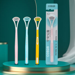 Silicone tongue scraper tongue brush multifunctional tongue scraping double-effect tongue cleaning brush toothbrush -1pcs (Any Color)