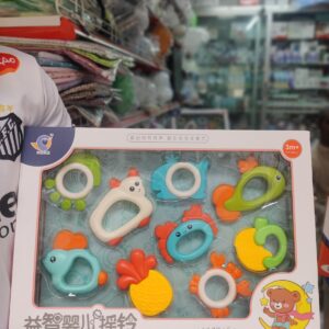 9pcs set View Premium Children's teether early education training set toy for Baby Hand Teether With jhunjhuni CN
