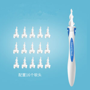 Silicone ear scoop smart ear suction screw ear cleaner Spot rotary ear scoop -1pcs (Any Color)