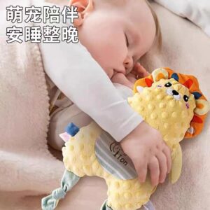 Baby Sleeping Pillow Artifact Doll Hand Doll Tooth Gel Toy -1pcs (Any Color)