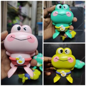 Baby Bath Toys Little frog Toy Cartoon Children's Baby Water Play Wind-Up Girl Boy Water Play -1pcs (Any Color)