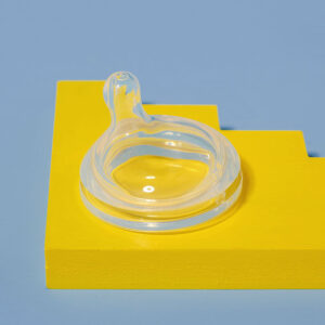 Eccentric flat head silicone nipple A Anlene 5.5cm wide-mouth Feeder bottle accessories breast milk real petal pacifier -1pcs