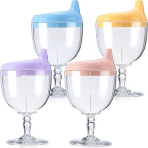 Baby goblet children's wine cup juice cup milk water cup learning to drink duckbill cup anti-wine cup milk -1pcs (Without box)