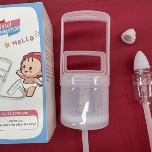 New Nasal Aspirator Negative Pressure Hand-Pulled Air Pump Infant and Toddler Snot Device and Booger Cleaning Suitable for Newborns -1pcs (Any Color)