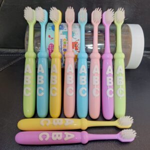 A,B,C Children's toothbrush 10 pieces set /bucket