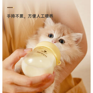 Cats Glass bottle puppies special bite-resistant anti-choking non-flatulence silicone nipple feeder breast feeder -1pcs (Any Color)